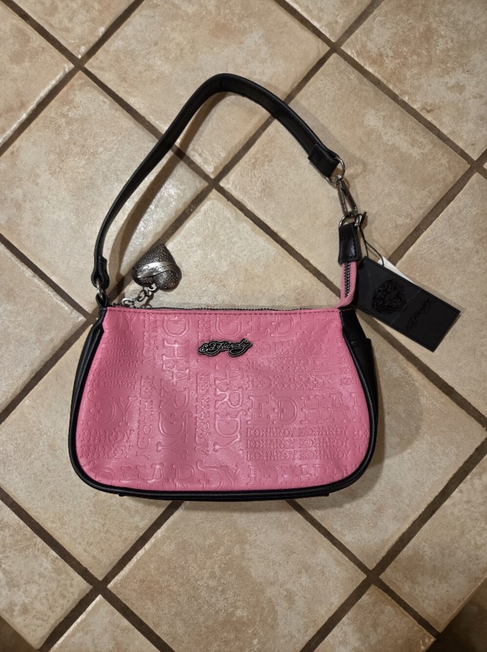 Coach Pink & Black Crossbody NWT